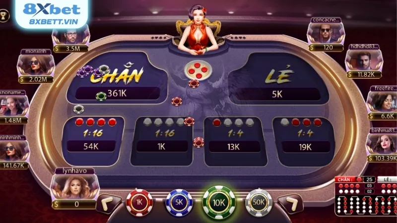 Bắt đầu với mệnh giá chip thấp để làm quen với trò chơi