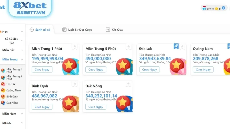 Lợi ích nhận được khi tham gia xổ số miền Trung tại sân chơi